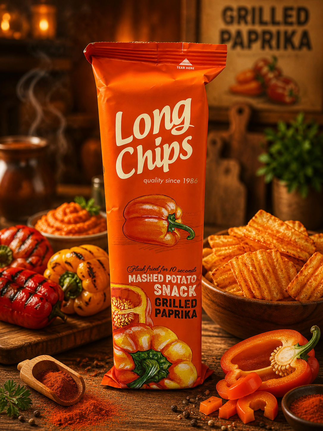 Long Chips Saveur Paprika ( Vendu à l’unité )