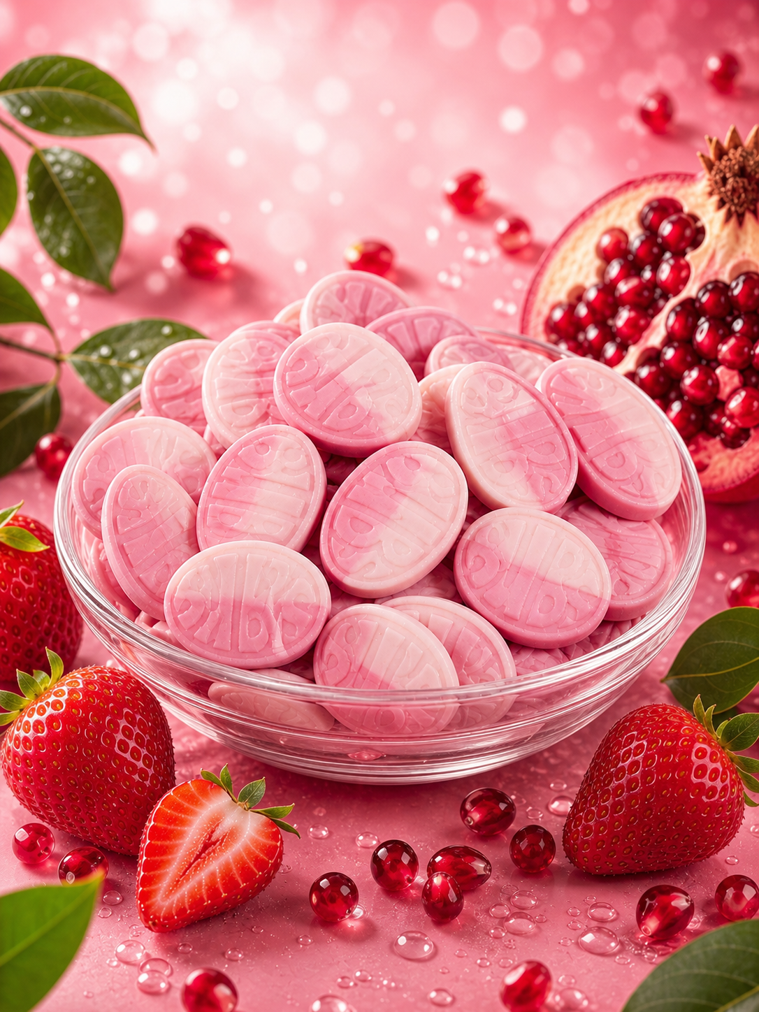 Bubs Ovale Fraise & Grenade ( 100g)