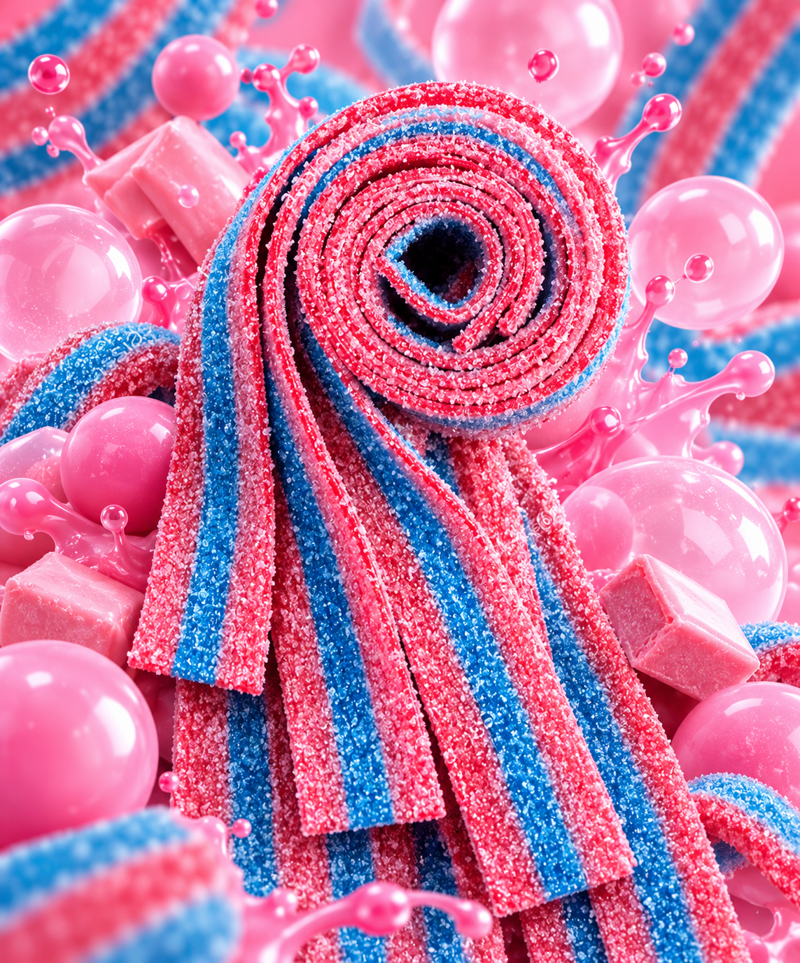 Ceintures Bubble Gum Acides Halal (X10)