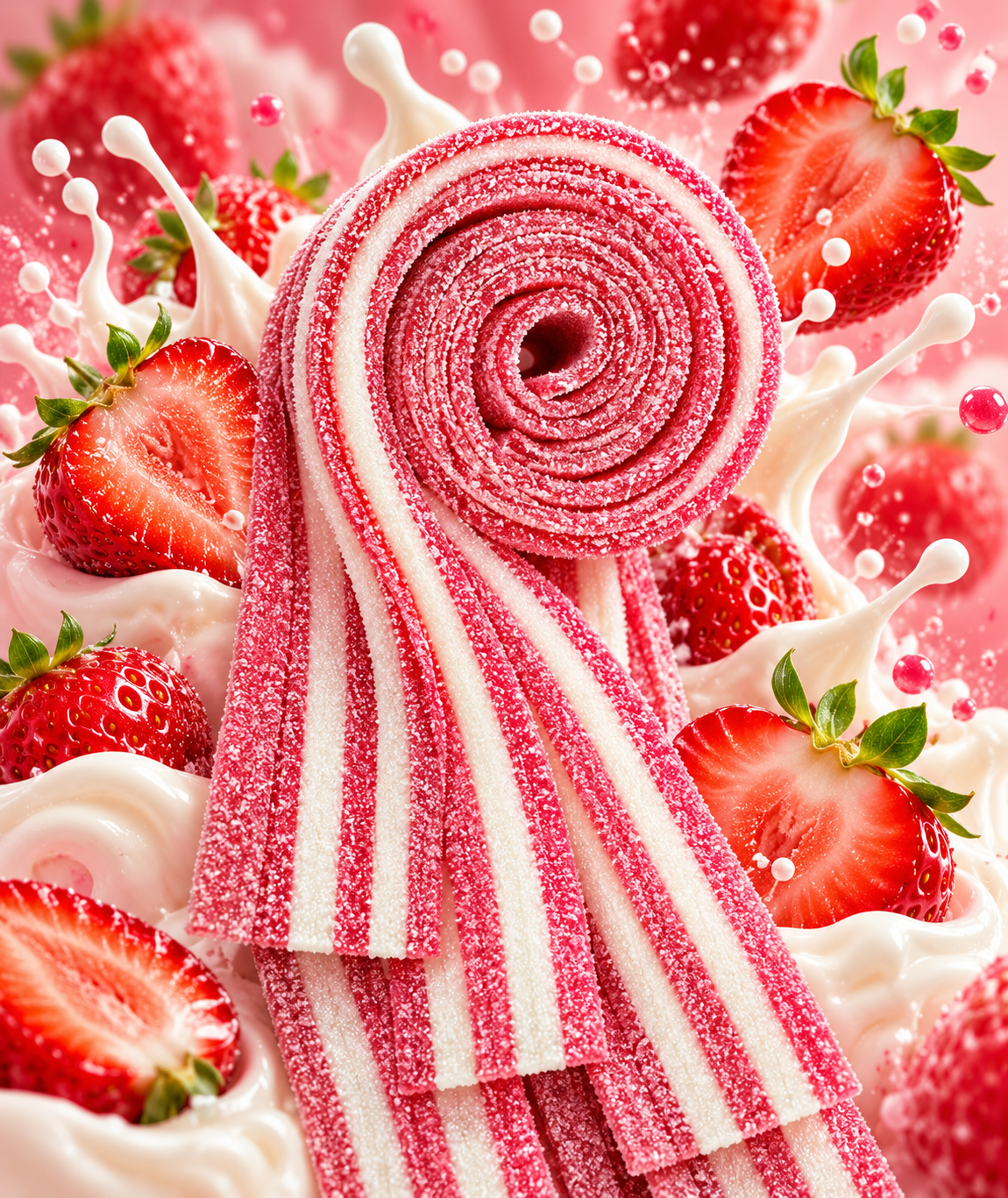 Ceintures Fraise / Crème Acides Halal (X10)