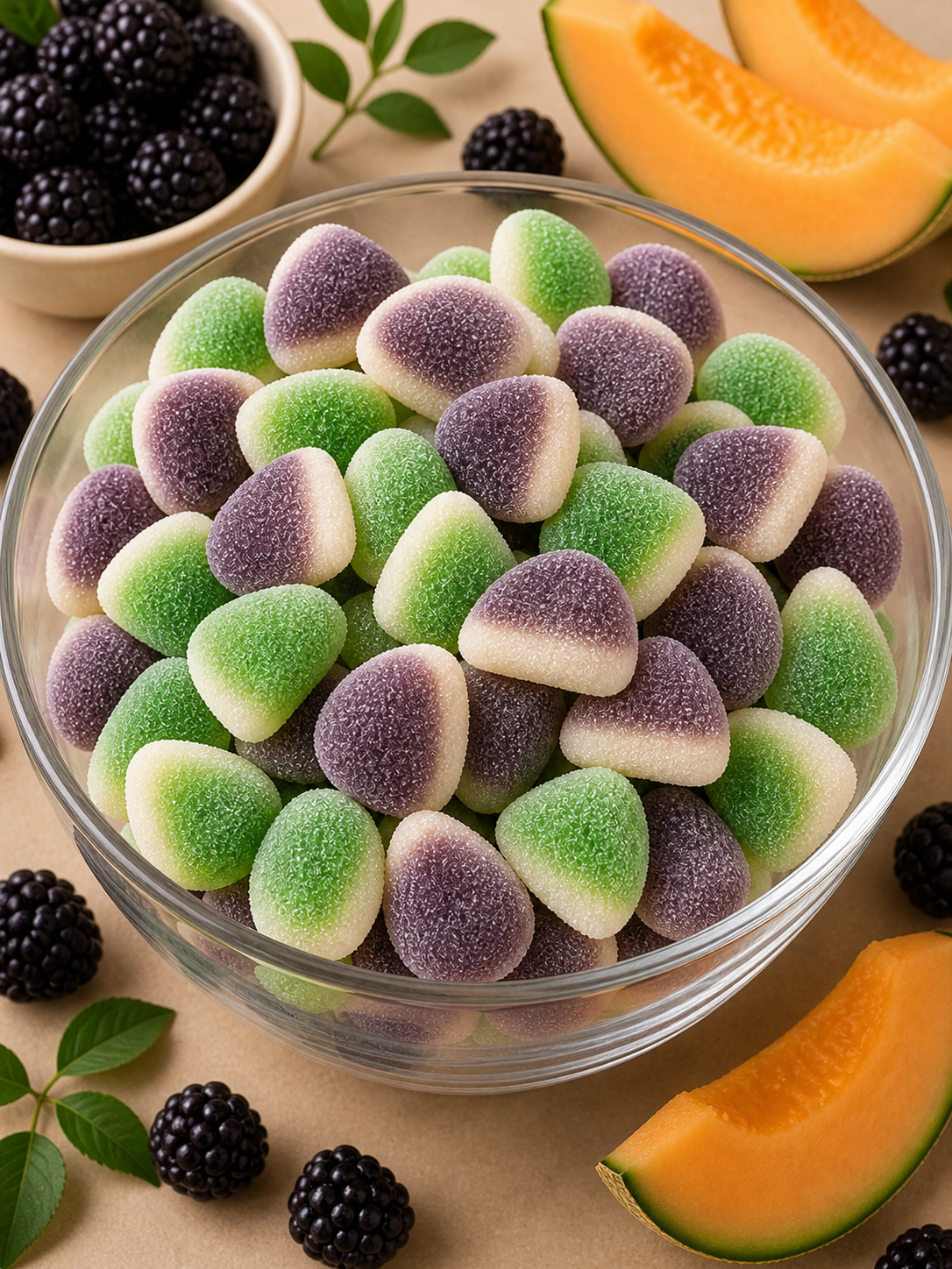 Bisous Mûre / Melon Halal ( 100 g )