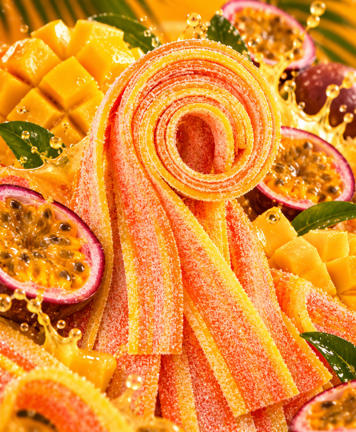 Ceintures Mangue / Fruit de la Passion Acides Halal (X10)