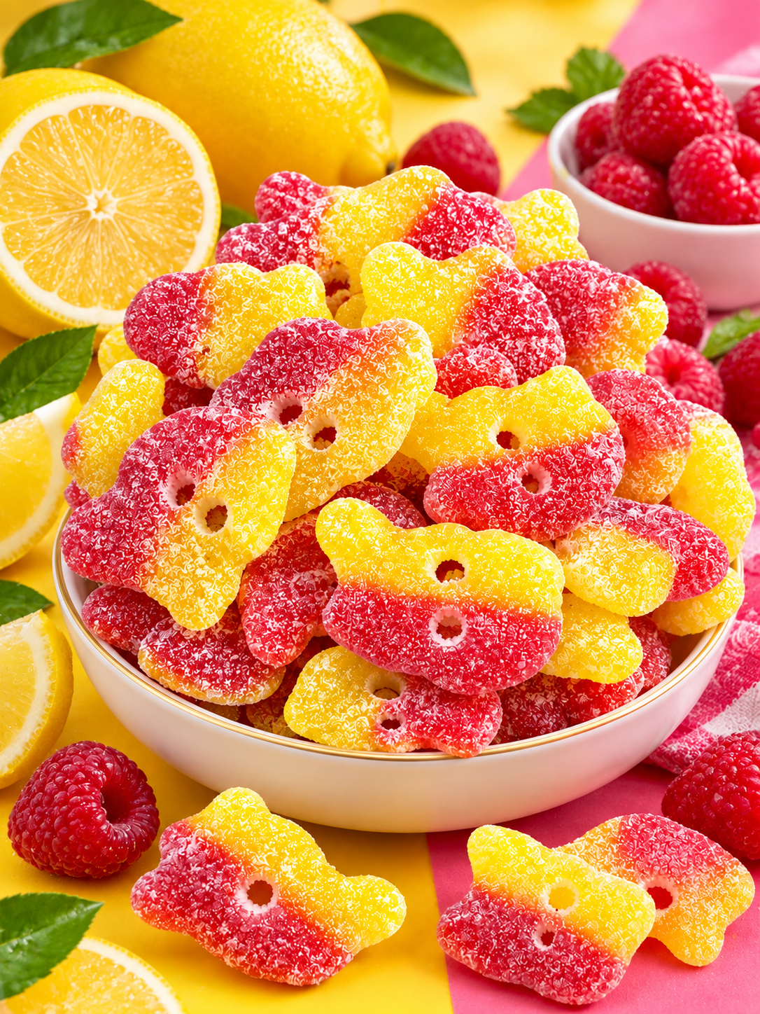 Bubs Crâne Citron & Framboise Acides( 100g )