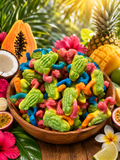 Grenouille fourré goût tropical ( 100 g )